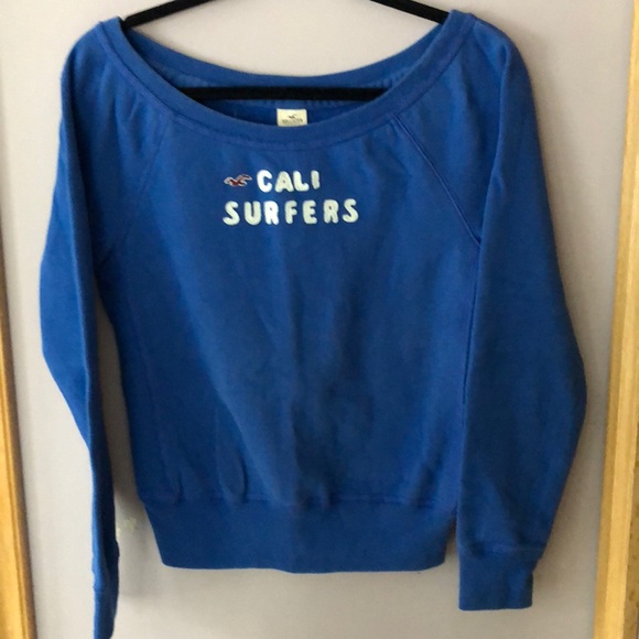 Hollister Blue Sweatshirt - Picture 1 of 2
